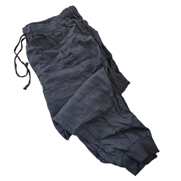 Calson Petite Xl Linen Grey Pants Joggers - Picture 1 of 4